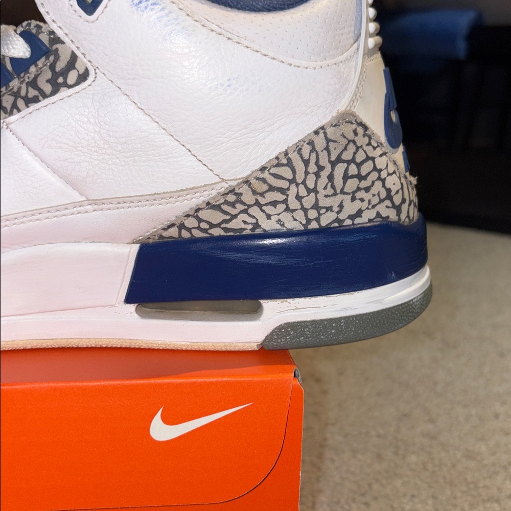 Air Jordan 3 Retro White Sneakers - Picture 9 of 11